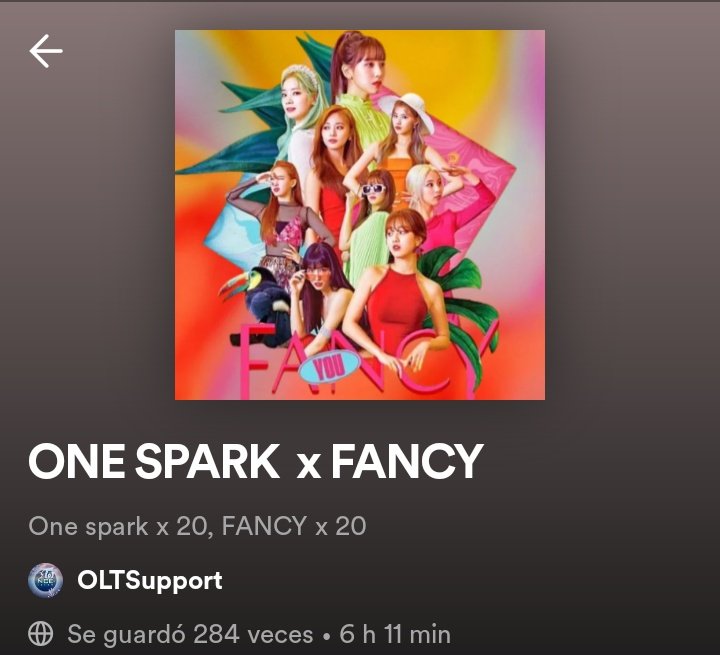 Solo 32M para que 'FANCY' de #TWICE llegue a 500,000,000M en Spotify 🩷 Llegará justo en Octubre pero si aumentamos streams llegará antes 👀🙏 Usa estás playlist!/ Use this playlist! 🌼 ✨FANCY 500M: open.spotify.com/playlist/5Zi3M… ✨FANCY X ONE SPARK: open.spotify.com/playlist/5NIHh……