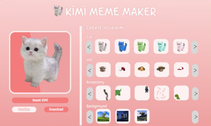 Preview of our website in the making, dev is busy working on this. 
Create your own $KIMI soon.