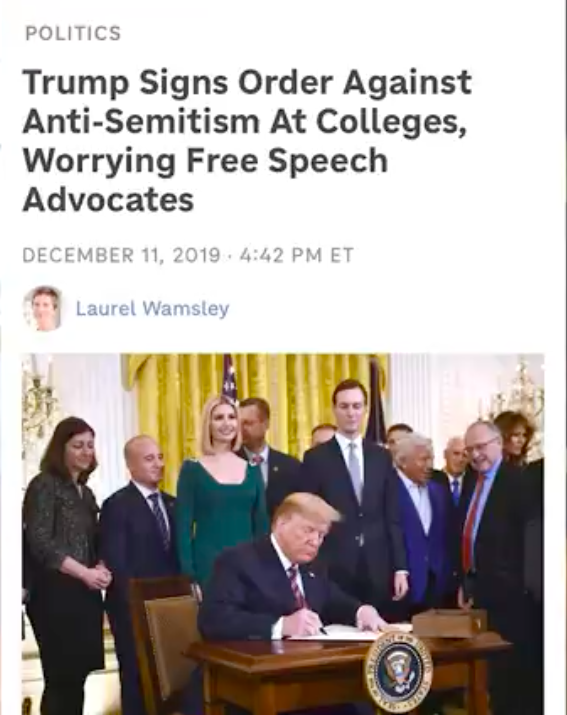 Donald Trump setting a few things in motion in 2019, just before leaving office

#Jews #Jew #Antisemitism #FreeSpeech #Anti1stAmendment #1stAmendment #FirstAmendment #FreedomOfSpeech