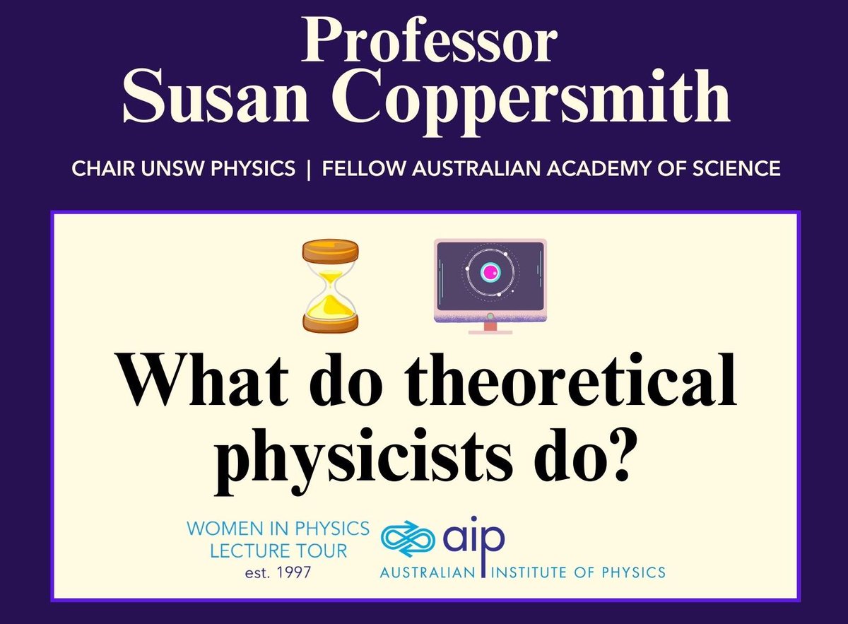 MELBOURNE: What do theoretical physicists do? My son says: drink coffee & talk too much. Find out the real answer at this talk by Prof Coppersmith! 🗓️ 7pm Wed 6 May 📍RMIT, Building 80, Level 2, Room 2 💰 Free! Thanks to @ausphysics @RMIT @FLEETCentre aip.org.au/VIC-Branch/133…