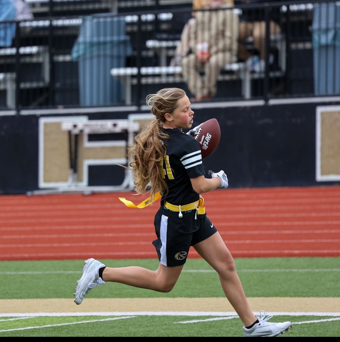 We have many multi sport athletes.  New this year, #NFL &amp; #KCChiefs are making #FlagFootball hot in KC metro. Check out our MIF Gabby Young #uncommitted2026 (Raymore Peculiar) &amp; Catcher <a href="/PiperCostello/">Piper Costello 2025</a> #uncommitted2025 Lee’s Summit West . EACH had 3 TDs on the day!

#ISeeATitan