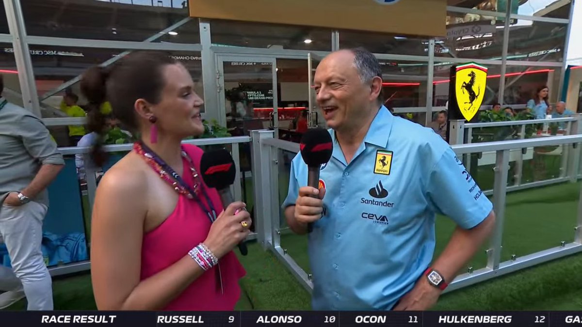 - @lauracwinter: 'Upgrades?' - Frédéric Vasseur: 'Yeah, sure' #F1Live youtu.be/rm8HpKowQkg