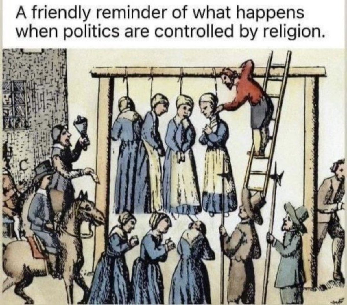 There is a reason why our founders argued for a separation between church and state and MAGA Republican Christian Nationalists want to force their hateful version on all of us.