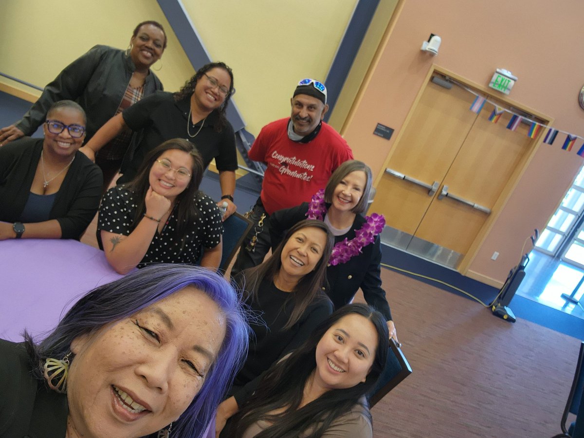 Teamwork makes the dreamwork. So grateful for our staff who work tirelessly all year, especially during graduation season. So much love at our Lavendar Graduation @CalStateEastBay @calstate @DiversityCSUEB @CathySandeen