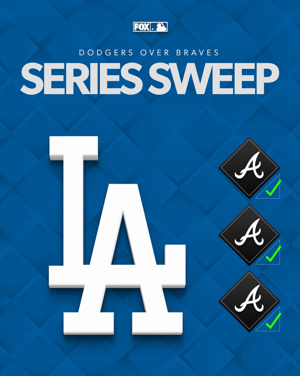 The Dodgers sweep the Braves in LA 🧹