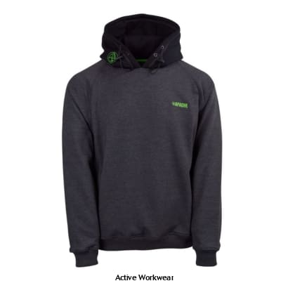 active-workwear.co.uk/products/apach…

A quality heavyweight, hardwearing hoody, the Kingston by Apache is your ideal garment for those harsh winter months. The hoody has a poly-cotton outer material,with a brushed black fleece inner for added comfort. Toggle adjustable hood and kangeroo po...