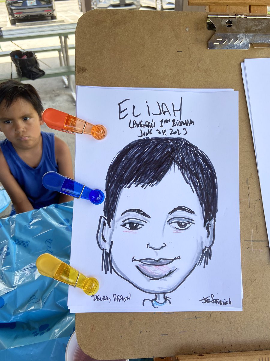 #DogBirthdayParty at #LakeIdaPark in #DelrayBeachFlorida included #Caricature drawings including #PetCaricatures #DogCaricatures by #BocaRaton and #FortLauderdaleCaricatureArtist Jeff Sterling from FloridaCaricatures.Com