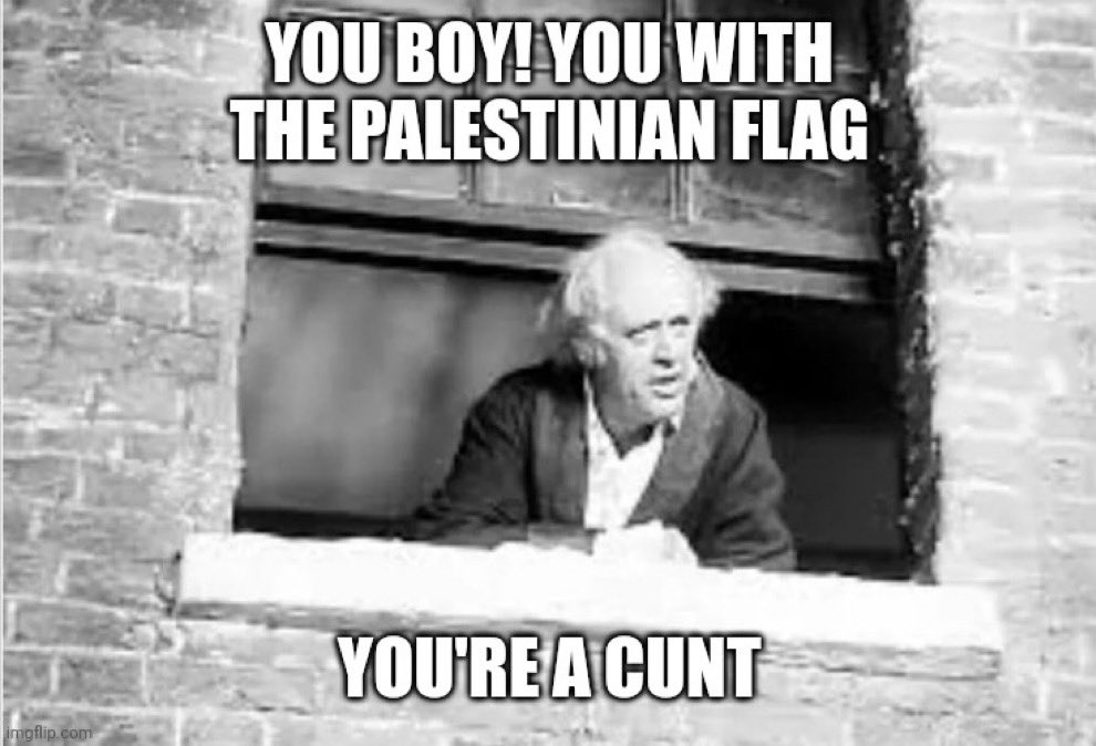 To all those with a Palestine flag in their name or bio. 🖕🏻