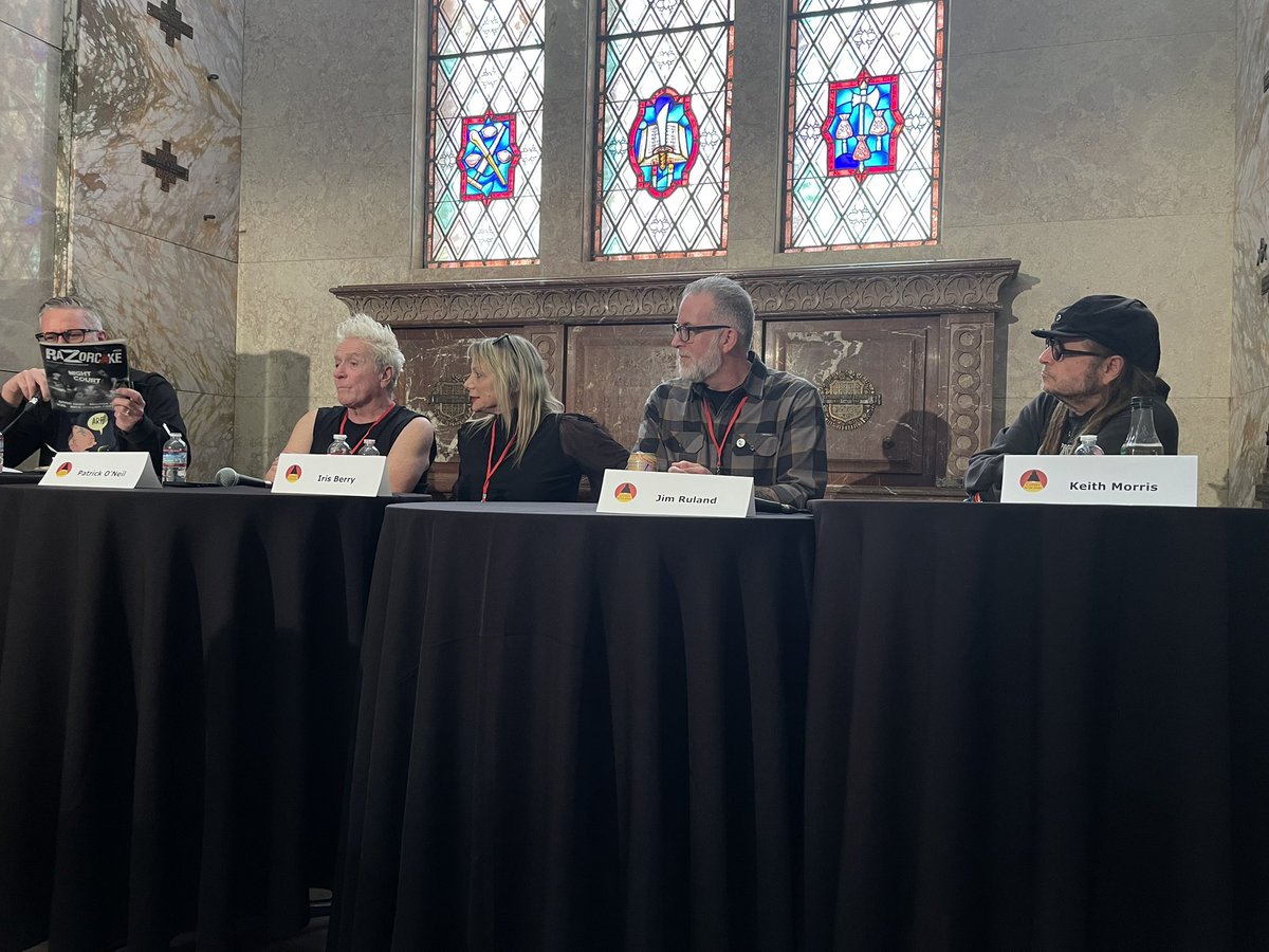 Punks from Music to Literature w/ @SeanCarswell @patricksoneil @irisberry @JimVermin & Keith Morris @litfestdena