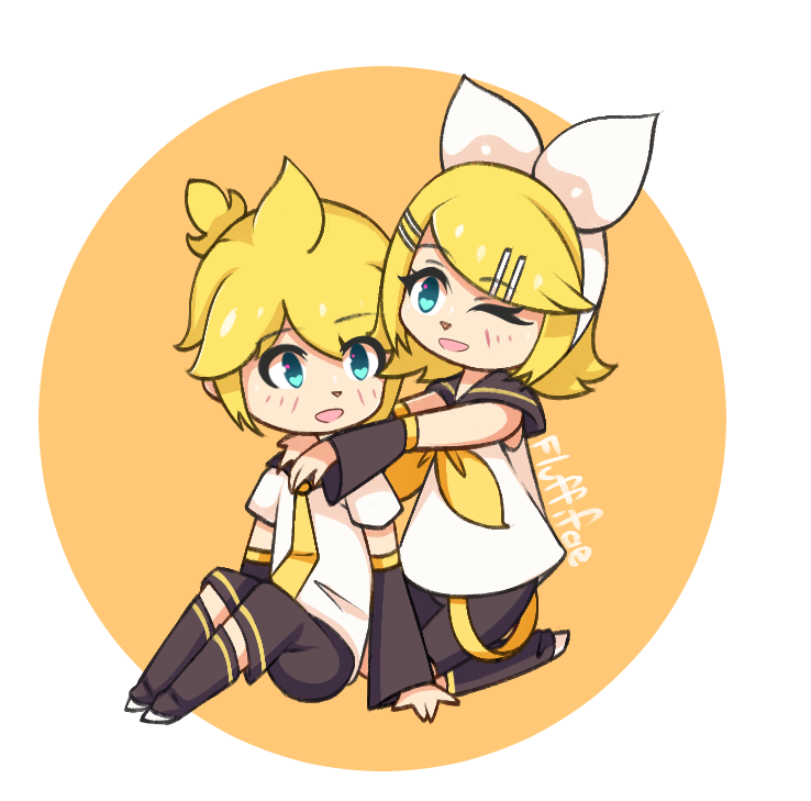 Fluffifae's tweet photo. The cutest twinsies!
#vocaloid #KagamineRin  #kagamineLen #chibi #cute #art #fanart #digitalart #drawing https://t.co/WmSBUqmGl5
