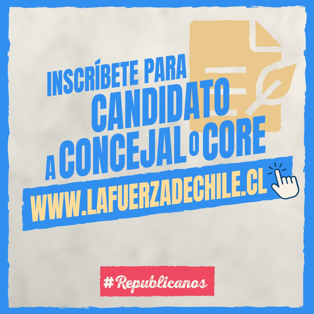 ¡¡Es tu turno de hacer historia!! Estamos buscando a #LaFuerzaDeChile para recuperar y reconstruir nuestros barrios, comunas y ciudades, ¿Y tú, te sumas? Inscríbete en lafuerzadechile.cl y juntos salgamos a recuperar nuestro país! 🇨🇱