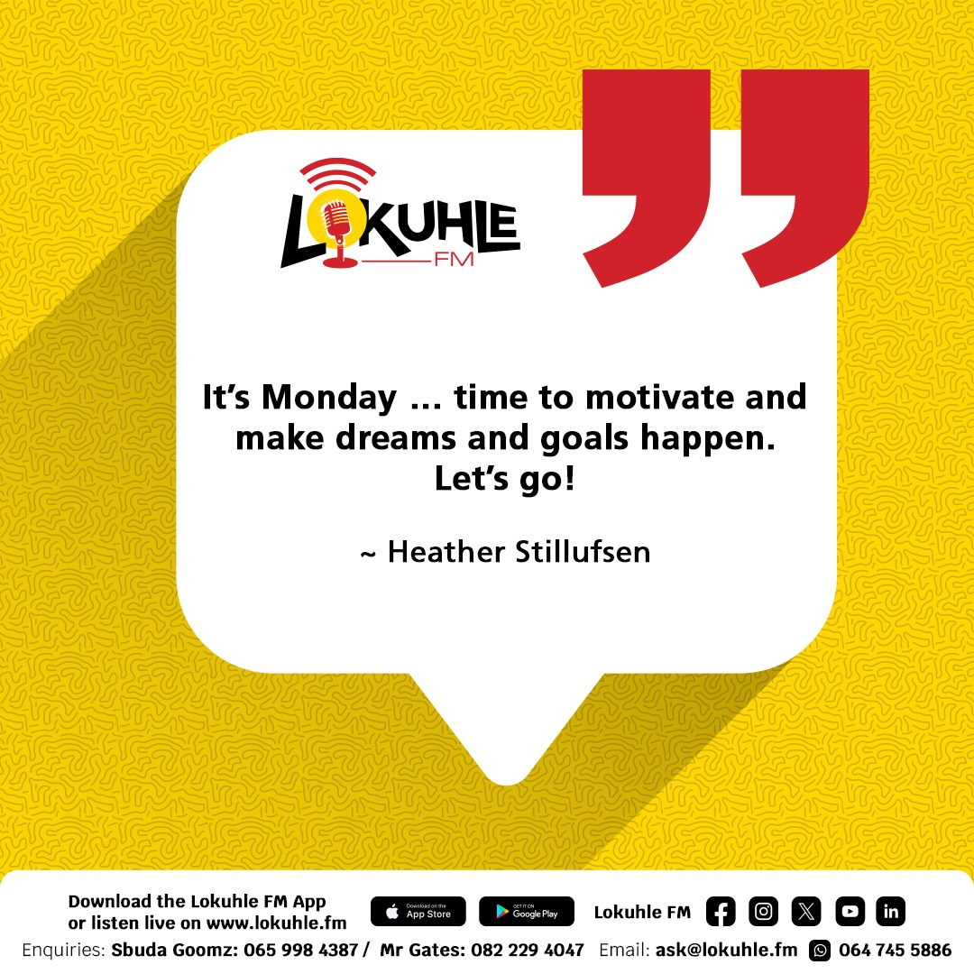 Quote of the day. Remember to download the Lokuhle FM app and follow us on YouTube: youtube.com/@lokuhlefm 
#LokuhleFM
#InspiringContent
#OnlineRadio