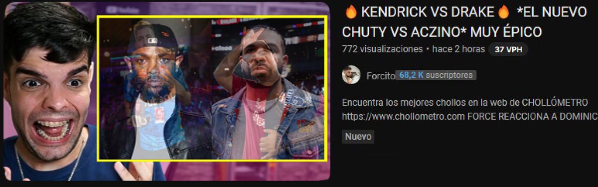 🔥KENDRICK VS DRAKE🔥 *EL NUEVO CHUTY VS ACZINO* MUY ÉPICO lo de force me lo van a tener que explicar