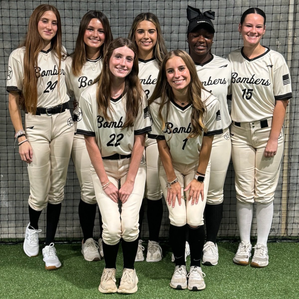 Bombers16uLS's tweet photo. Position Groups
Outfield “No Fly Zone”

Front Row
Sophie Donnel
Maddie Carter

Back Row
Bijan Ali
Natalie Gianone
Izzy Antu
Aubree Jones
Abella Mata

Not pictured 
Bella Halata 
Madysen Tennard https://t.co/YZ9ycQn0qW