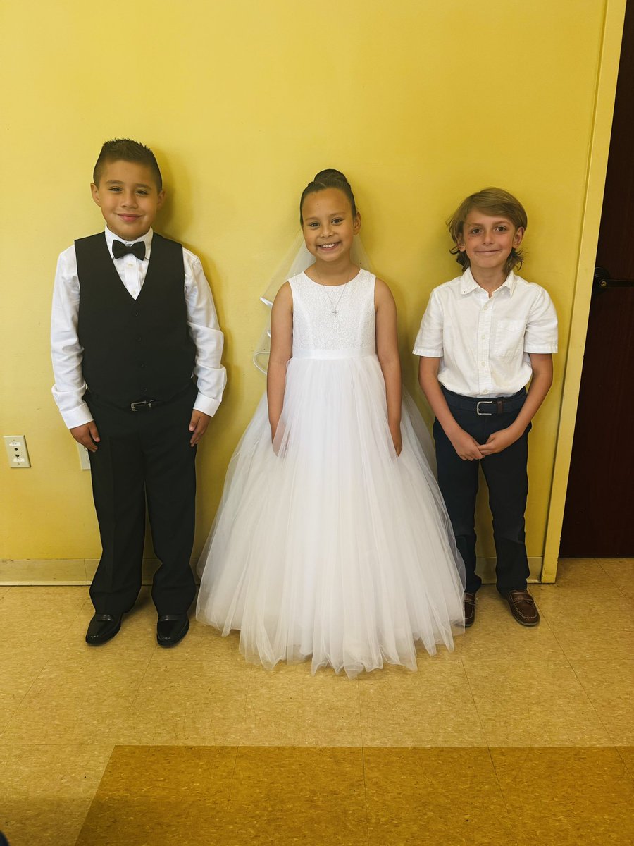 Today, our second grade students received their First Holy Communion. As Father Linsky said, every time we receive the Eucharist we are reminded of Jesus’ sacrifice, the most important sign of love. Congratulations to all of our First Communion recipients. 
#WeLoveStPeters