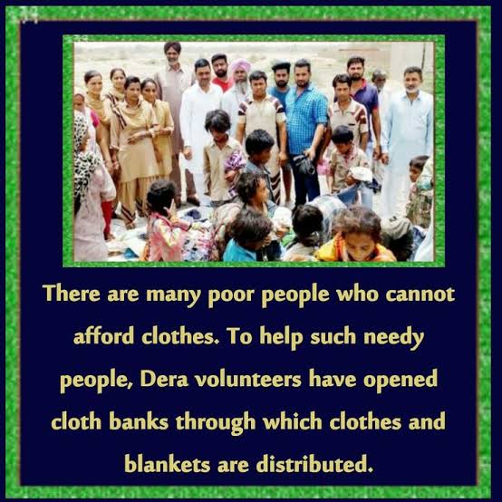 Dera Sacha Sauda's #ClothBank initiative is a commendable effort to address the needs of the poor. By providing  seasonal free clothing, the initiative is helping to improve the lives of people as aimed by Saint Ram Rahim Ji