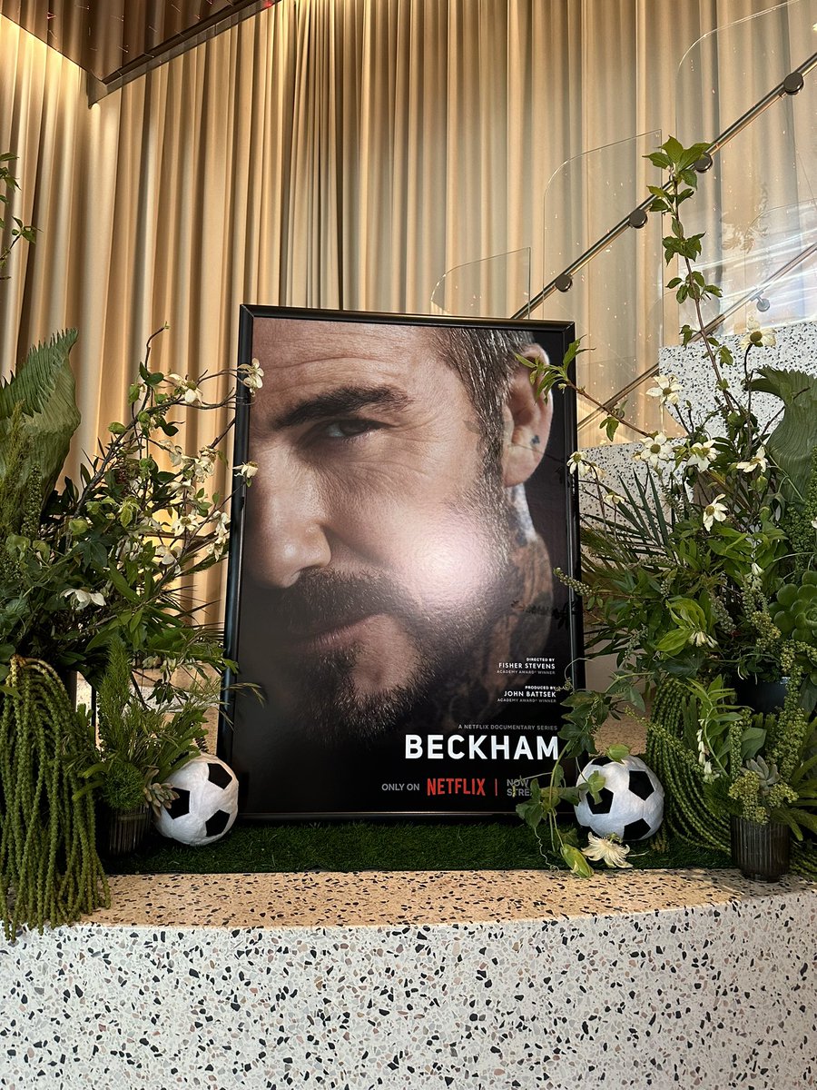 Sunday night with Becks for a Netflix FYC event