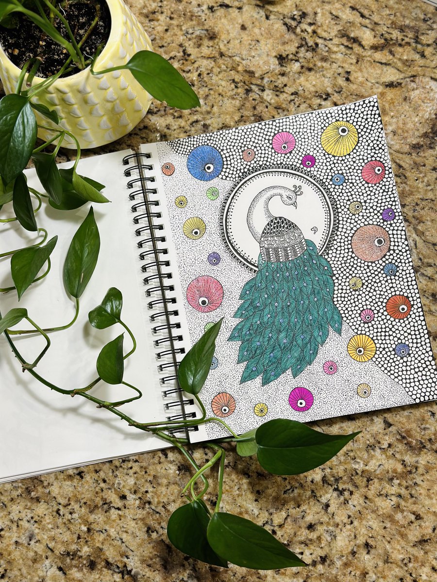 Filling a space in a beautiful way is an addition🦚🌈

#iSketch