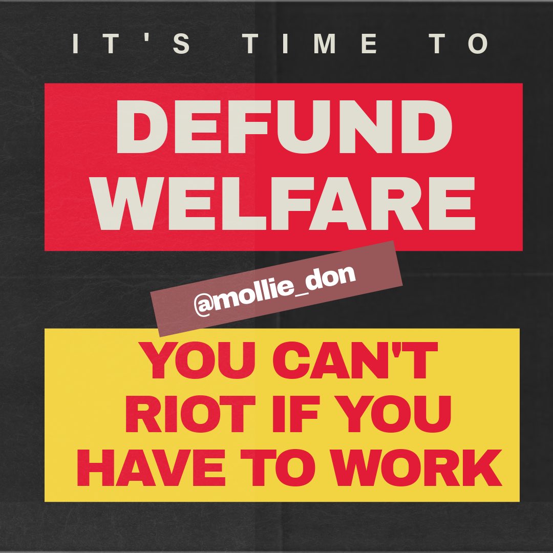 I know there are people who truly depend on this to help them, but there are just as many if not more that abuse the system. If you can riot and loot, you can work.