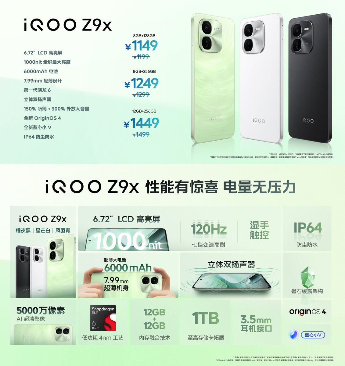 iQOO Z9x is launching this month in India. ✓ Expected