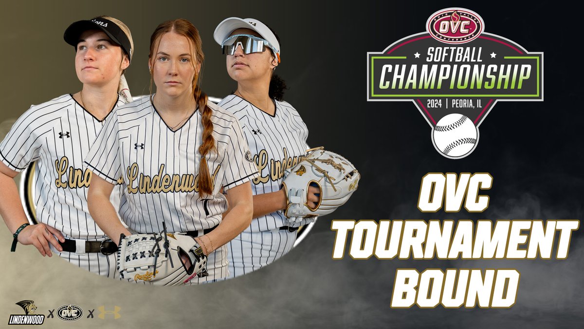 We are heading to the OVC Tournament in Peoria, Ill. 🦁🥎➡️ #6 seed Lindenwood will take on #7 seed Tennessee Tech on Wednesday, May 8th at 10:00 a.m. CT⬇️ #InTheArena