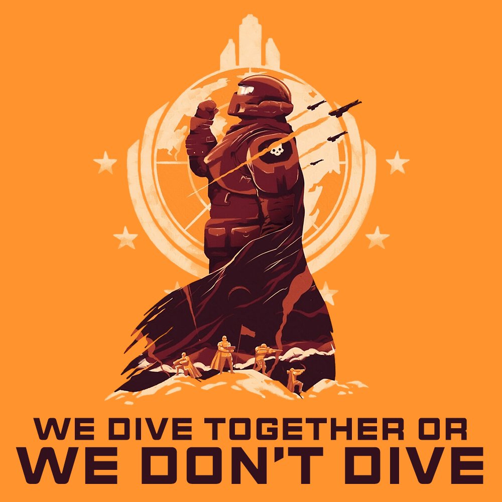 WE DIVE TOGETHER OR WE DON'T DIVE #FreeHelldivers2