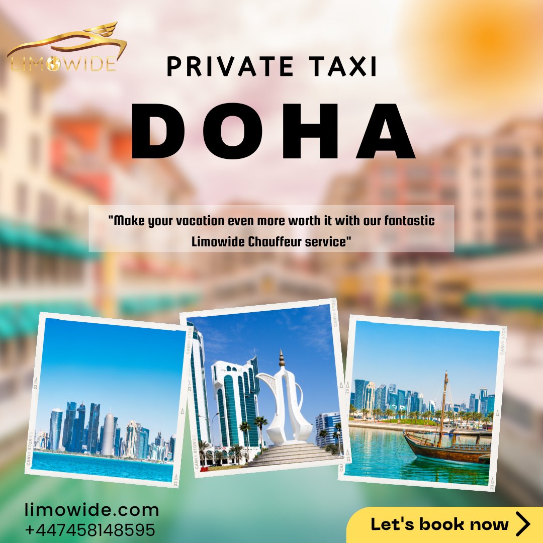 Limowide Private Taxi is dedicated to meeting your transportation needs with style and sophistication. #VIPTransportQatar #DohaTravel #QatarLuxuryTravel #DohaCarService #PrivateTransportQatar #ExecutiveTransportDoha #Limo #Airporttransfer #Privatetaxi #TaxiÅlesund #Limousine