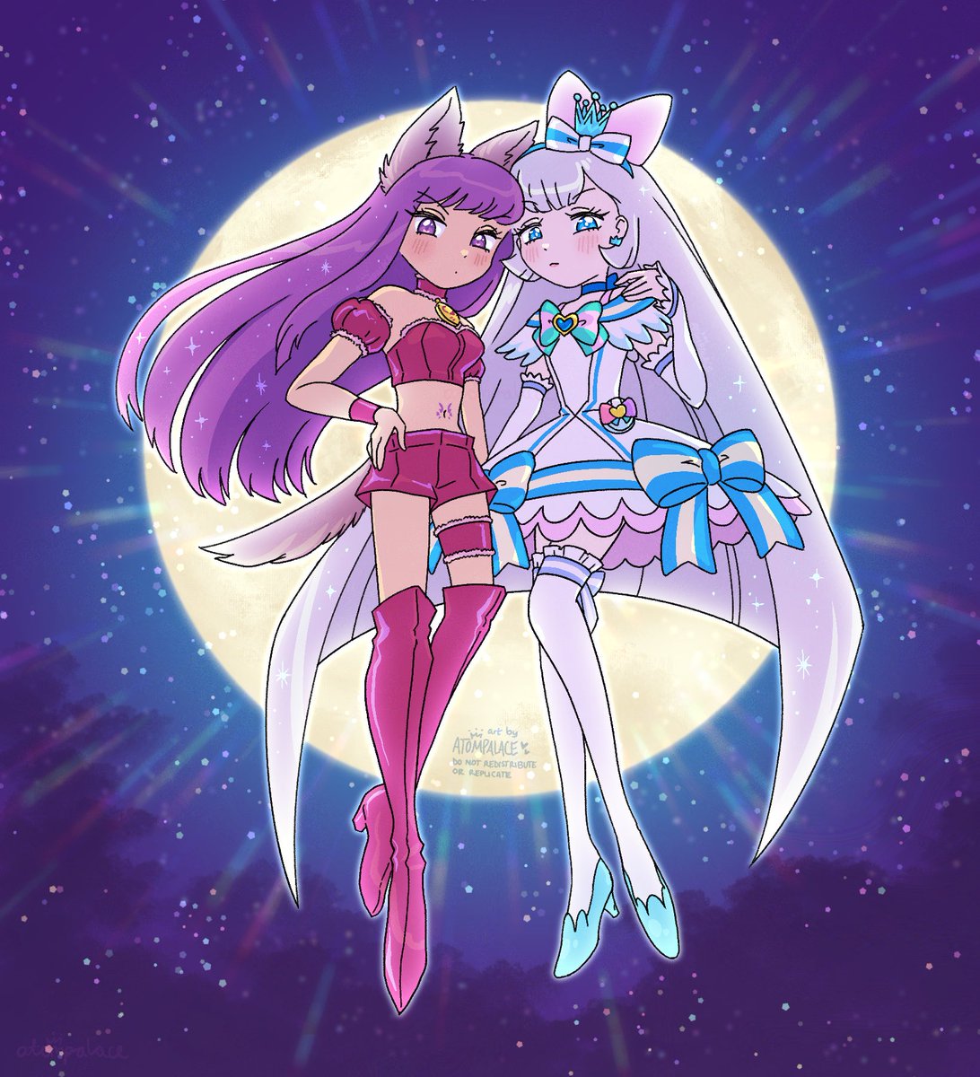 “don’t get in our way” 💜🐾🩵 #precure x tokyo mew mew ✨