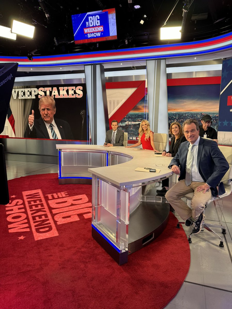 Getting ready for Big Weekend Show at 7pm ET on @FoxNews @TomiLahren @HeyTammyBruce @guypbenson @CharlesHurt ✅ Trump’s Veepstakes heats up ✅ Coordinated training for anti-Israel protesters on college campuses ✅Biden’s big dip revealed with young voters