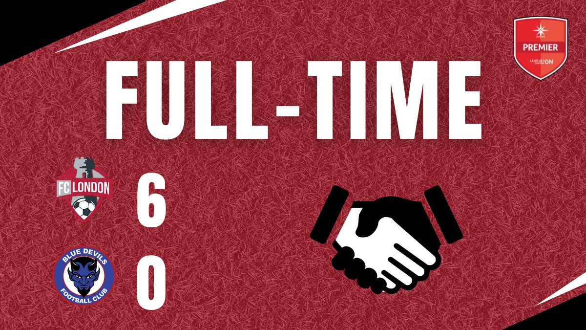 @FCLondon FT- FC London with a dominant display to go to 6 points on the season! Ally Rowe and Jen Millgan added the 5th and 6th! @FCLondon 6- Oakville Blue Devils 0 #L1ONLive