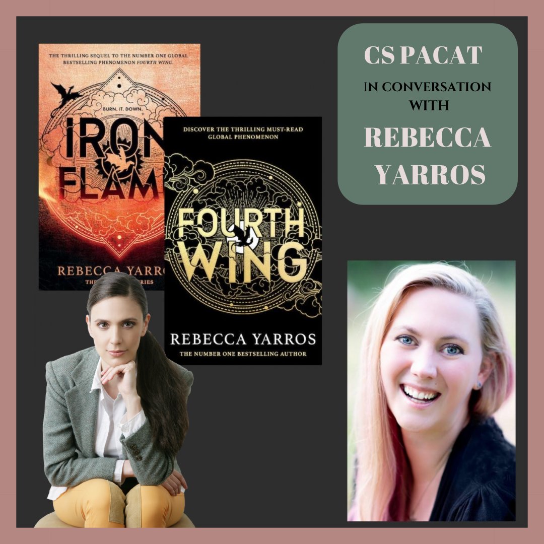I am thrilled to announce that I will be in conversation with @RebeccaYarros author of FOURTH WING and IRON FLAME this 25th of June at the Wheeler Centre in Melbourne! Tickets are currently sold out, but if you managed to snag one then I shall see you there!