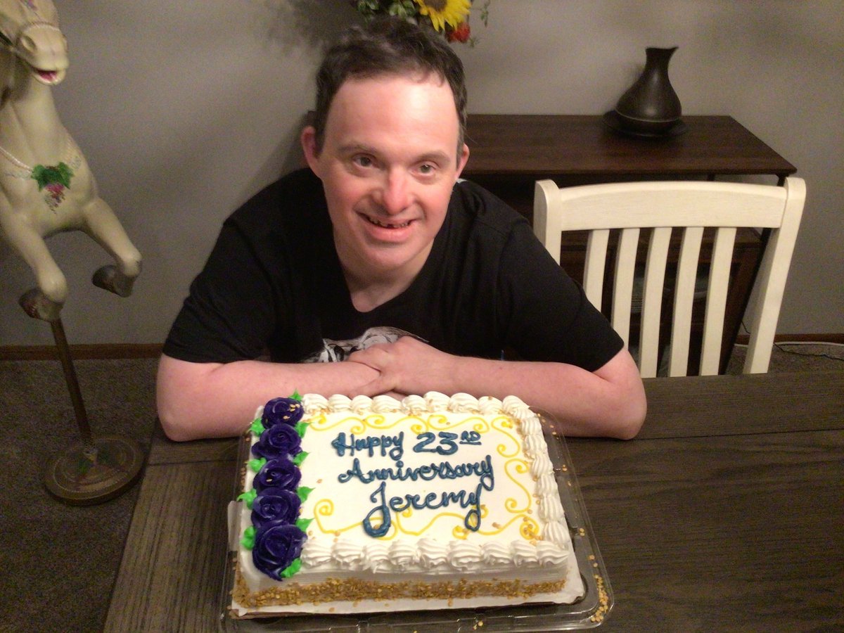 “One of our participants, Jeremy, has worked at @McDonalds for 23 years! Way to go, Jeremy! His managers are so proud of him, they got him a cake to mark the occasion.”-- GiGi’s Playhouse Rockford. Give him a congrats in the comments below!