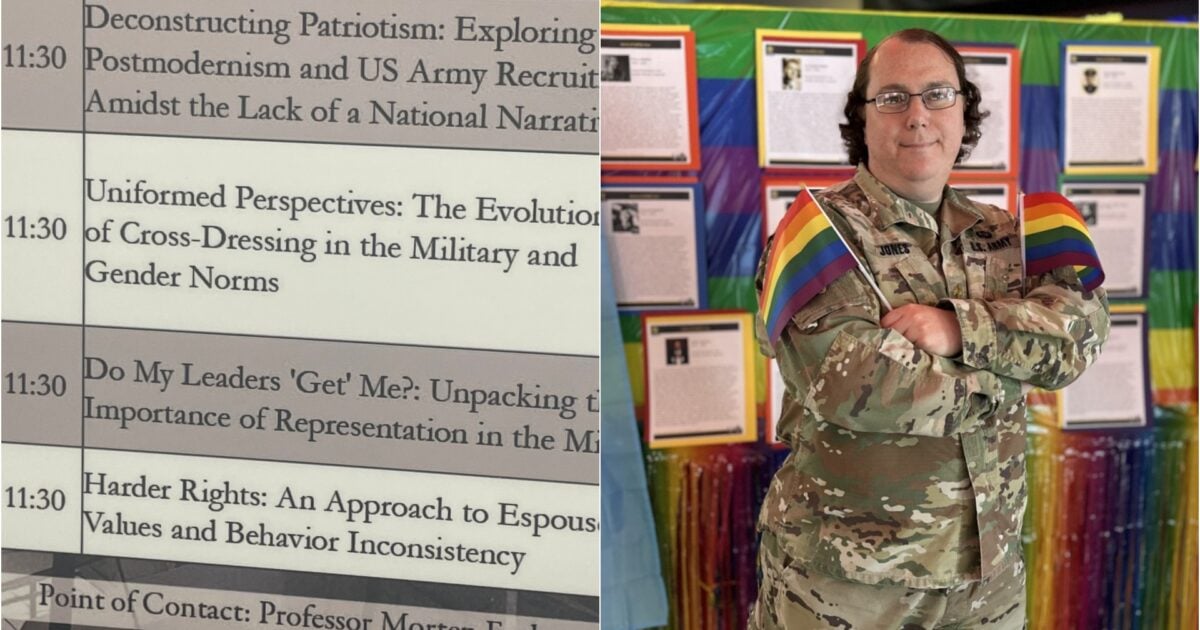 US Military Academy Introduces Woke Curriculum with Courses on Deconstructing Patriotism, Cross-Dressing in the Military, Gender Norms, and Representation in the Ranks.