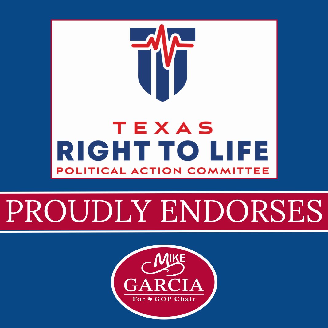 Can’t express how honored we are to receive the endorsement of @TXRightToLife PAC! My wife and I met through the pro-life movement and it will ALWAYS be our #1 issue. Everything else proceeds from it! Looking forward to saving more babies in the #txlege as @TexasGOP Chair!