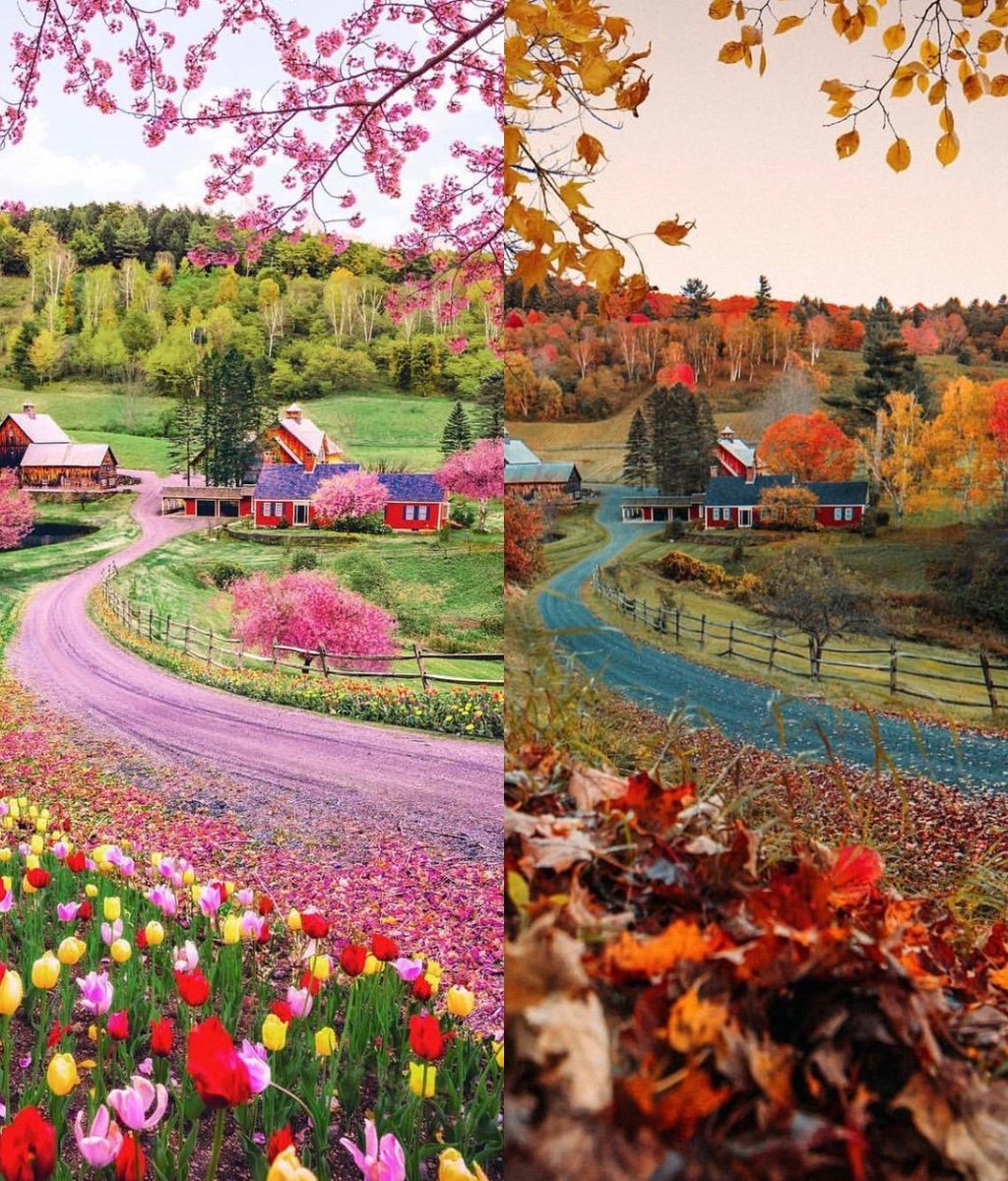 Spring and Autumn in Vermont
