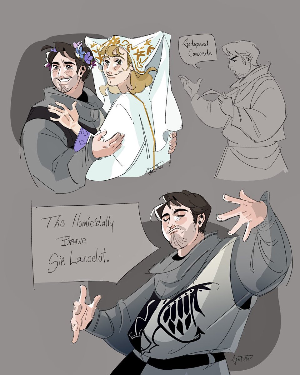 Goatfellaa's tweet image. I’m not gonna say how many times I’ve rewatched this musical this past week.

#spamalot