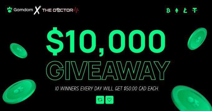 Giving away $10.000 USDT to 10 random followers ($1000 each) 🎁

Drop your $ETH wallet, follow &amp; RT 🔔

Good luck 👍🏻