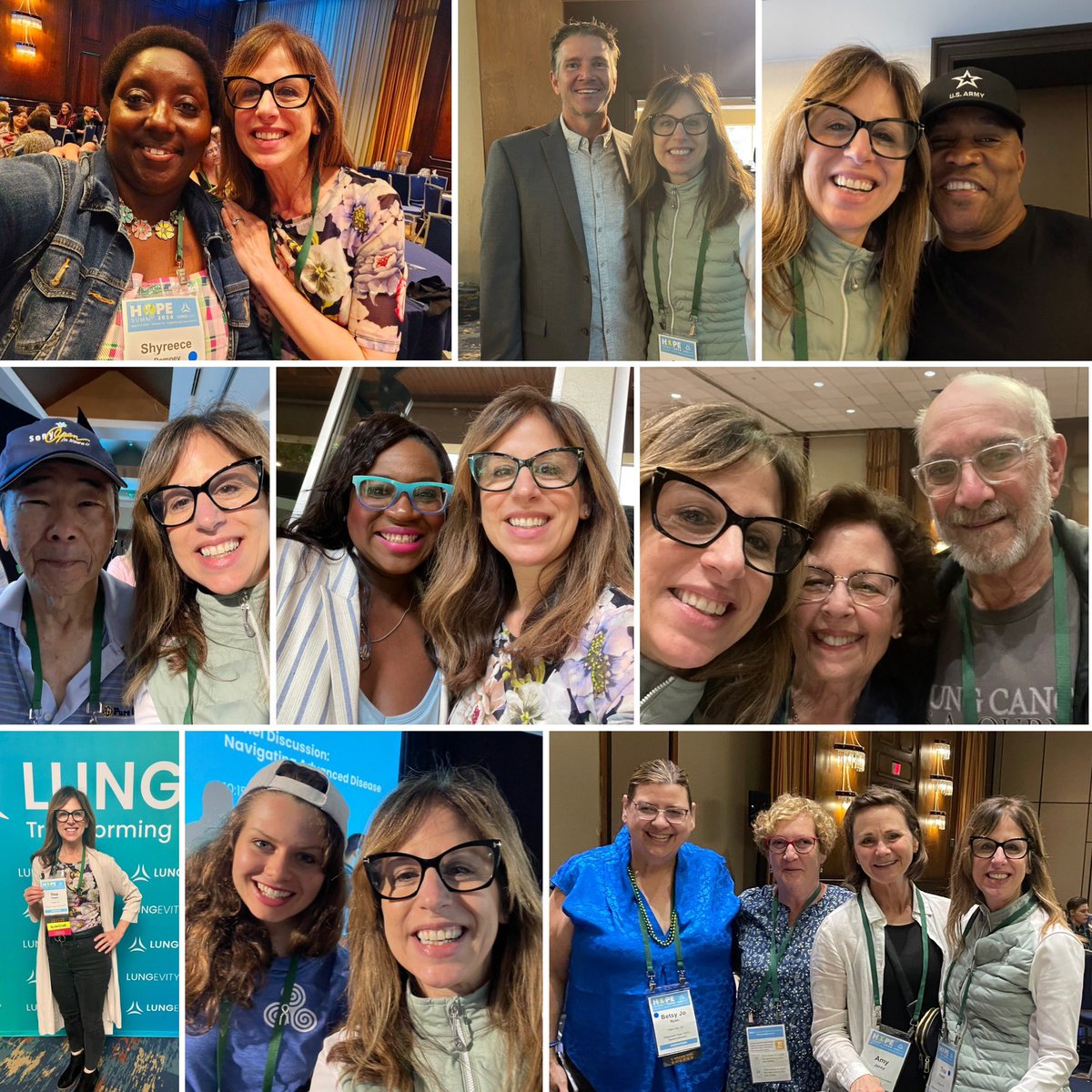 My first #HOPESummit24 @LUNGevity 🫁Meeting actual survivors living 10+ yrs ❤️Making new friends @ShyreeceA seeing old ones @stephfoster2020 🌟Listening what the universe is trying to teach me 💪Taking decisive action based on new information 🙏Digging even deeper into faith