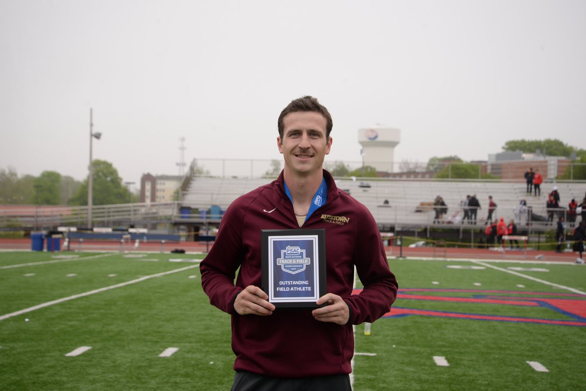 💪DO IT ALL💪

Congrats to Joe Jardine of @KUBearsXCTF on being named the 2024 @PSACTF Most Outstanding Field Athlete! He won the @PSACsports title in the long jump on Saturday and took home gold in the pole vault Sunday! #HereYouRoar