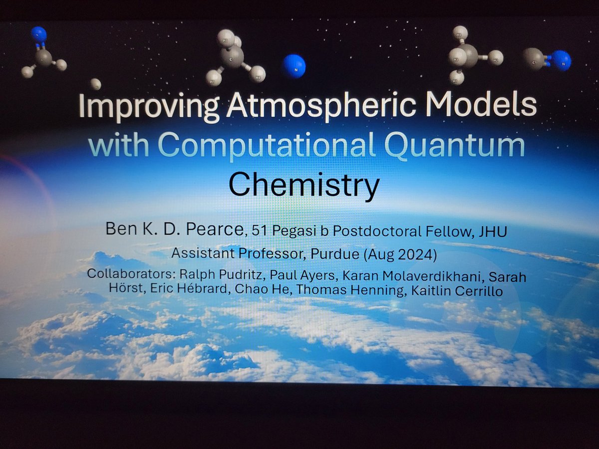 I'm making an important proposal to the atmospheric modeling community tomorrow (Monday) morning at 10am in Session 102: Advancing the Search for Life by Improving Fundamental Laboratory and Ab Initio Constraints Relevant to Exoplanet Atmospheres.

#AbSciCon24
