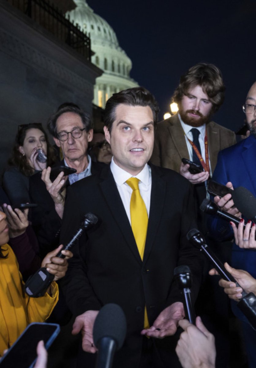 I STRONGLY SUPPORT Matt Gaetz replacing TRAIT0R Mike “RINO” Johnson as Speaker DO YOU ?