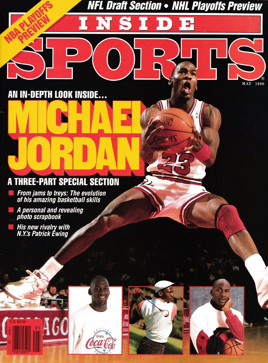 Inside Sports, Volume 12 No. 5 May 1990 #Jumpman #Jumpman23 #JumpmanHistory #AirJordan #MichaelJordan #Jordan #Chicago #Bulls #NBA #Mj23Covers