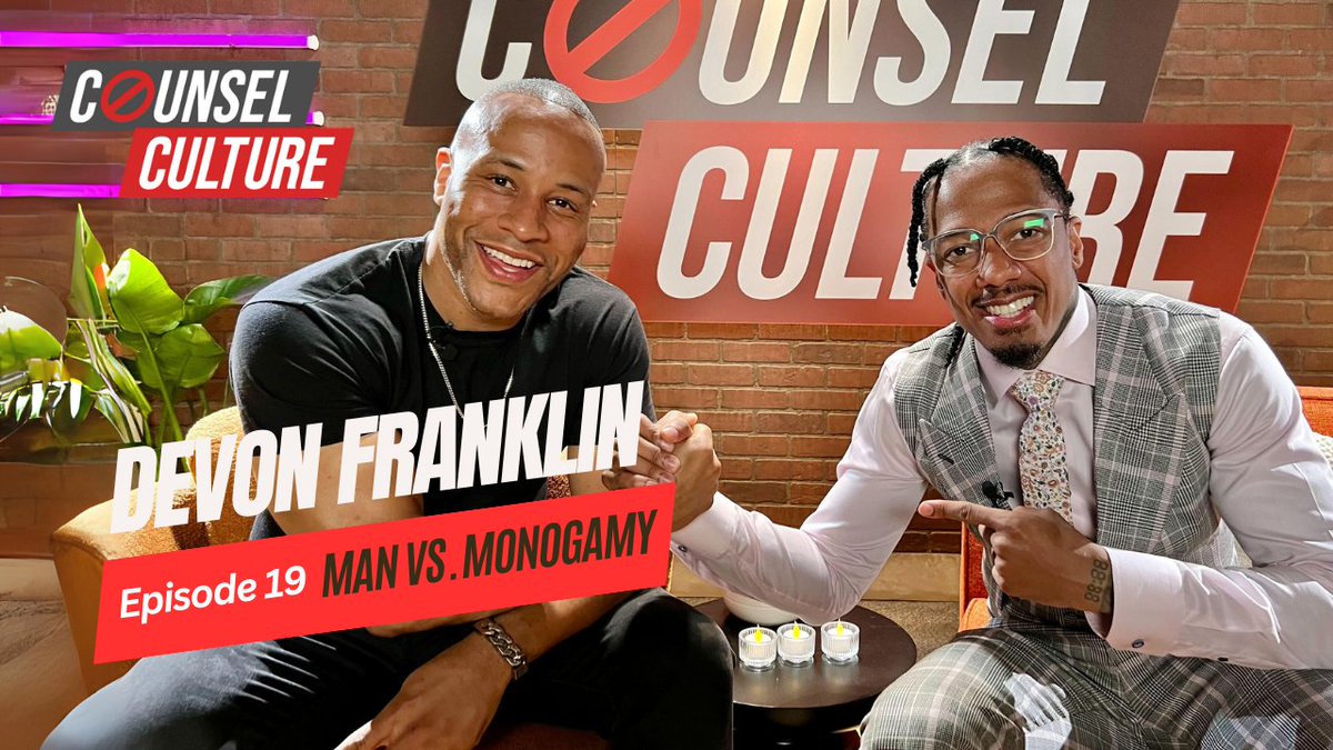 #CounselCulture Episode 19: 'Man Vs. Monogamy' with DeVon Franklin is streaming now on all podcast platforms & YouTube! @DeVonFranklin @counselculture_ #CounselCulture Watch & Subscribe: youtube.com/watch?v=eQGdkn…