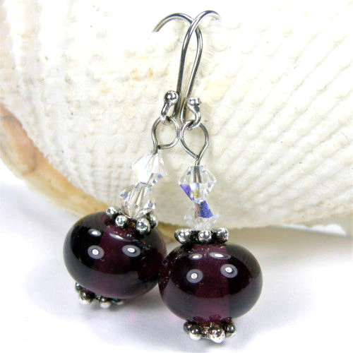 covergirlbeads.com/collections/ar… @Covergirlbeads #CCMTT #AmethystEarrings #ShopSmall