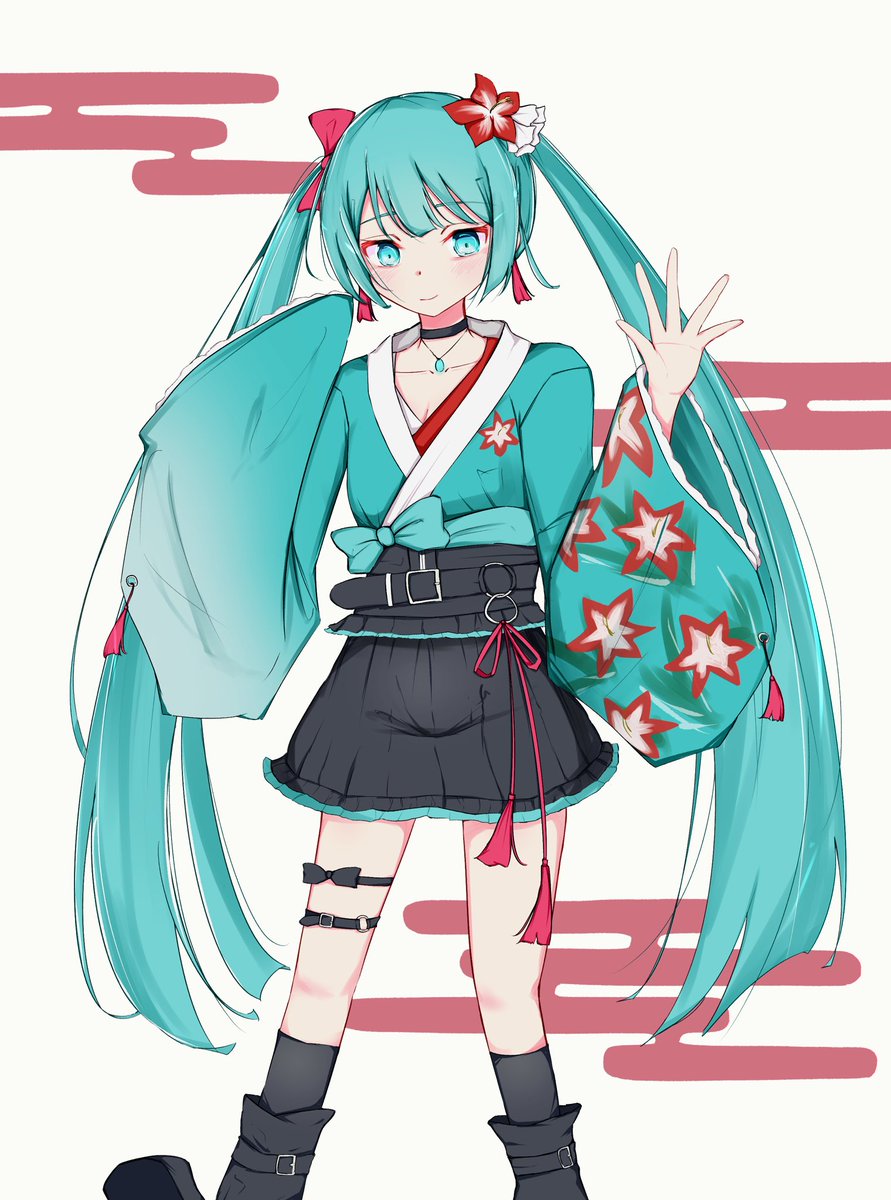 初音ミク「ソフマップのミクちゃんの衣装がめちゃくちゃ好みだったので描いてみました! #初音」|ぜんじまる@超ボーマス4/30 お-12のイラスト