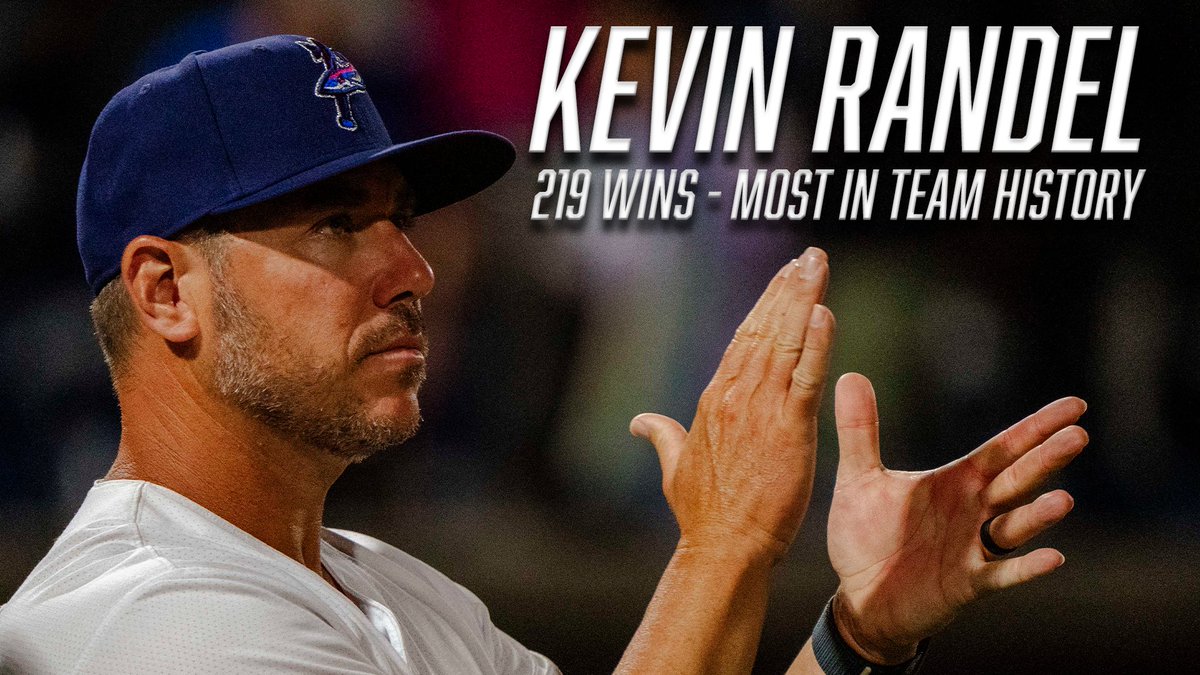 With today’s win, Kevin “Smoke” Randel is the winningest manager in Blue Wahoos history!