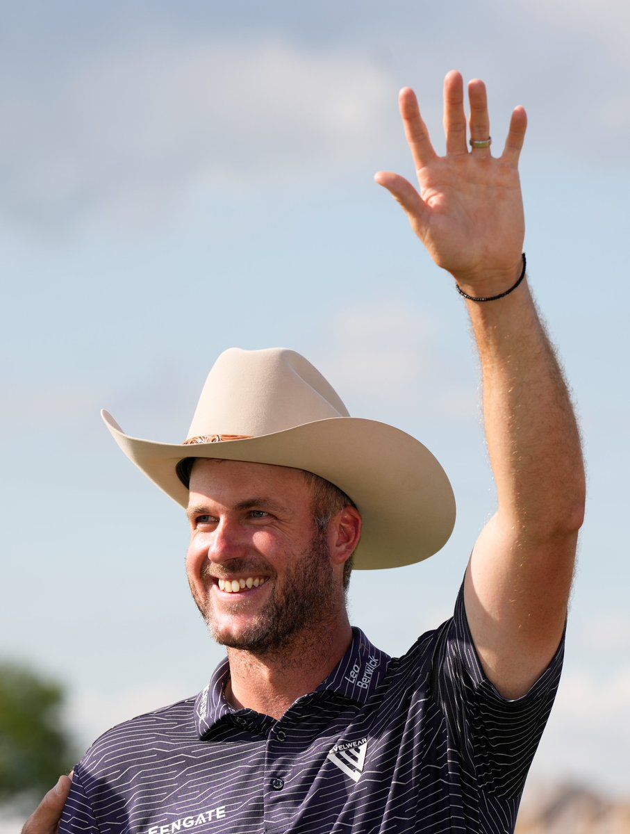 Big wins = Big hats @TaylorPendrith