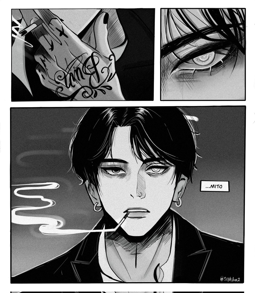 If Mito was made into a Manga 🖤 I kinda want to make more pages now ngl! Would u read this ? #dprianfanart #dprian