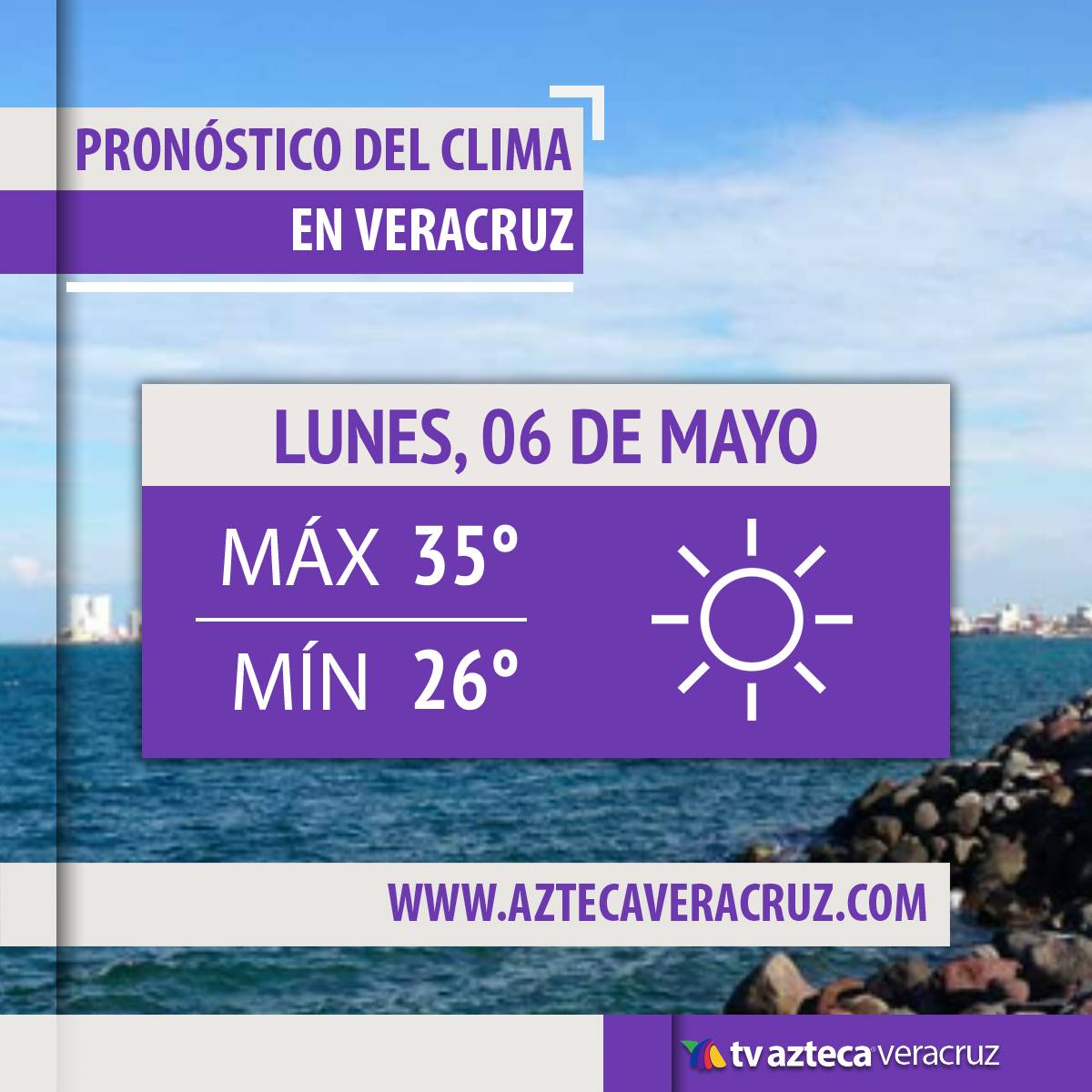 #Clima | ¡Iniciando la semana con calor!🥵