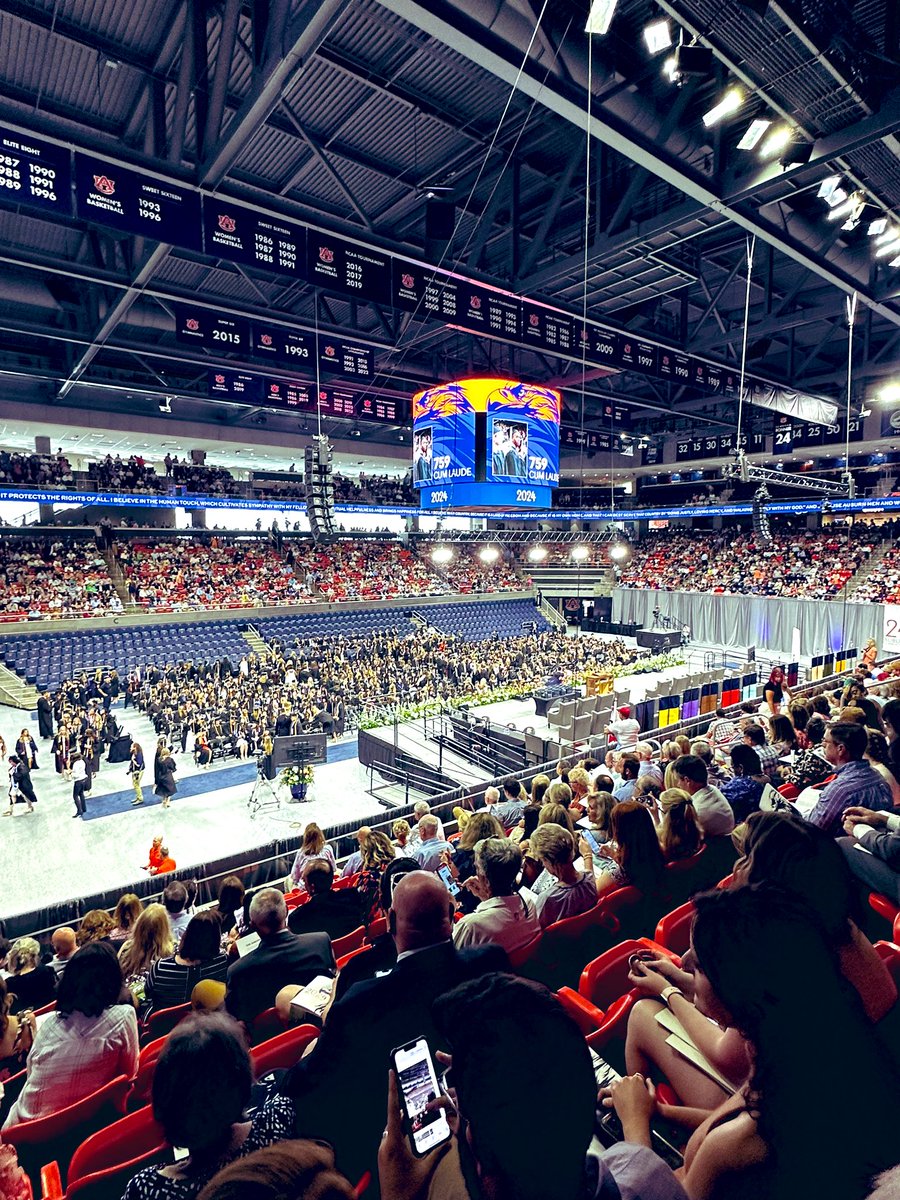 Not one Hamas supporter to be found @AuburnU graduation today in Alabama. Just a simple celebration of achievement 🇺🇸